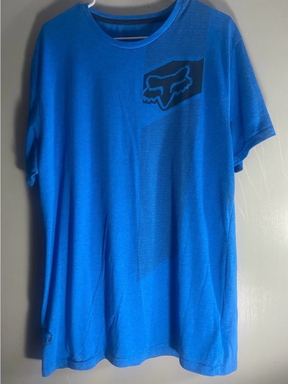 Fox Blue Short Sleeve Graphic Logo Tee